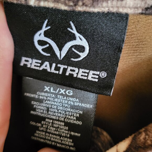 REALTREE SCENT FACTOR Mens Lined Camo Hunting Pants XL Stretch & Multi Pocket C3 - Picture 6 of 9